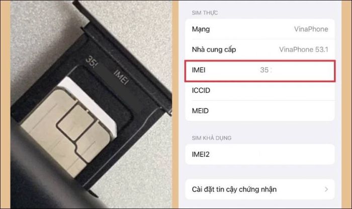 kiểm tra IMEI trên iPhone 11 Pro Max cũ