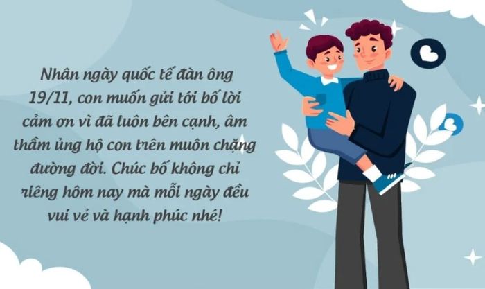 Ảnh chúc mừng ý nghĩa dành cho ngày Quốc tế Đàn ông 19/11