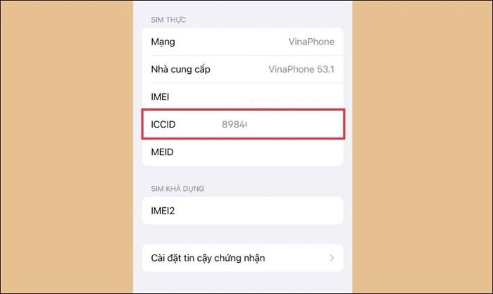 Cách xác minh ICCID trên iPhone 11 Pro Max đã qua sử dụng