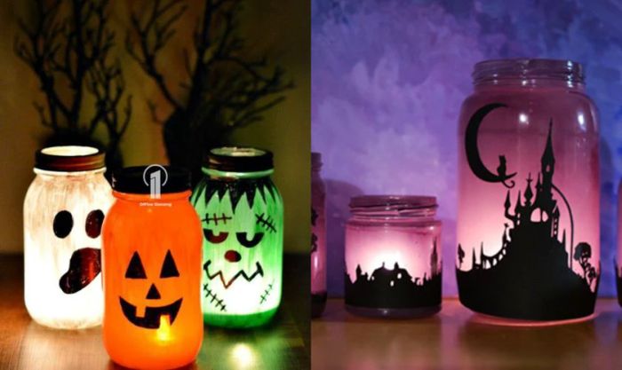 Trang trí Halloween với phụ kiện và vật dụng tái chế