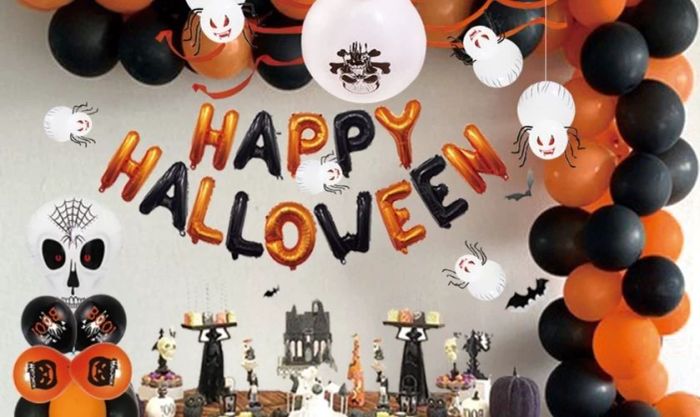 Trang trí Halloween sử dụng bong bóng