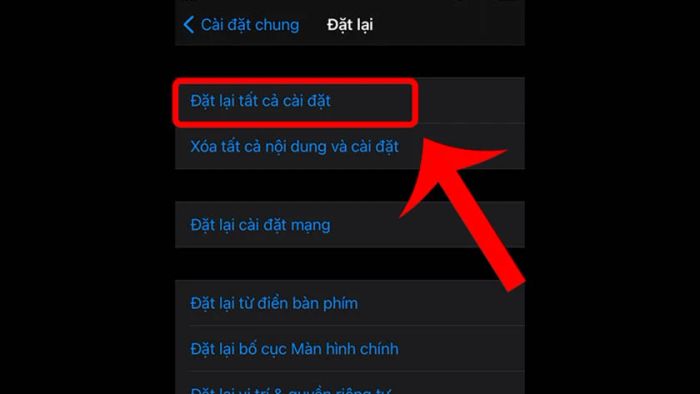 Khôi phục cài đặt gốc – thực hiện hard reset iPhone