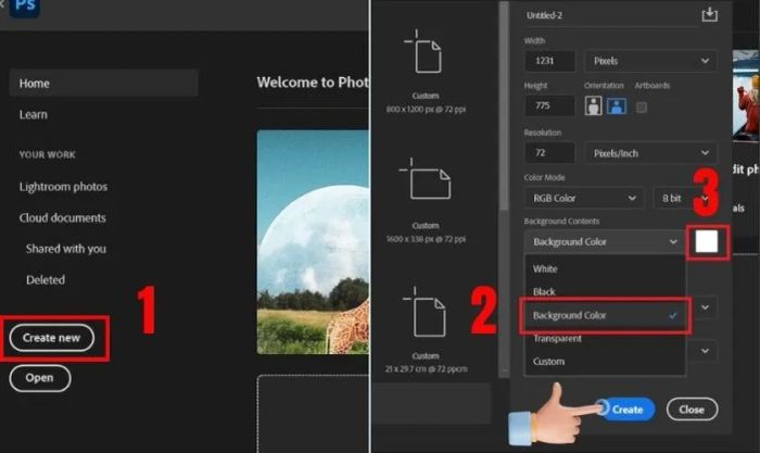 Cách tạo nền trắng trong Photoshop đơn giản và hiệu quả