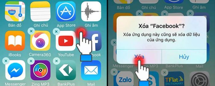 Loại bỏ các ứng dụng không cần thiết sẽ giúp giảm tải bộ nhớ và là một cách hữu ích để làm iPhone không bị lag.