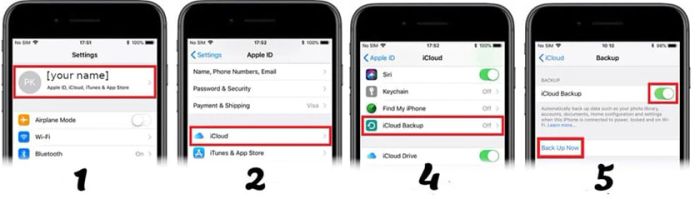 Quy trình sao lưu iPhone thông qua iCloud