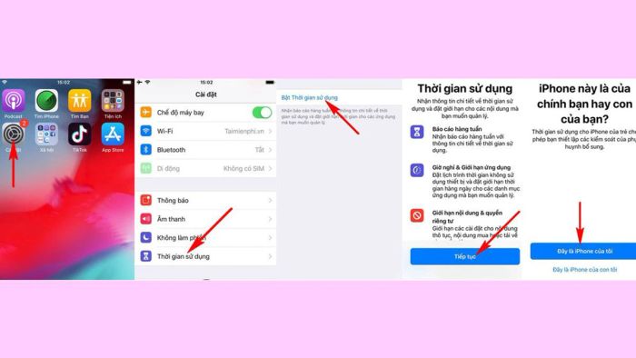 Hướng dẫn kích hoạt chế độ theo dõi thời gian sử dụng trên iPhone