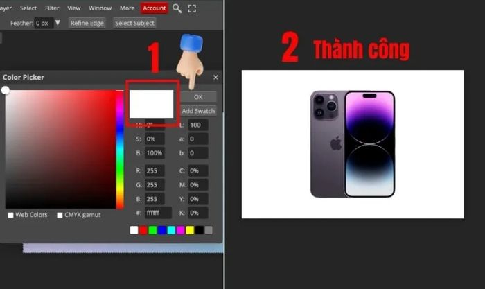 Cách tạo nền trắng cho ảnh trong Photoshop nhanh chóng