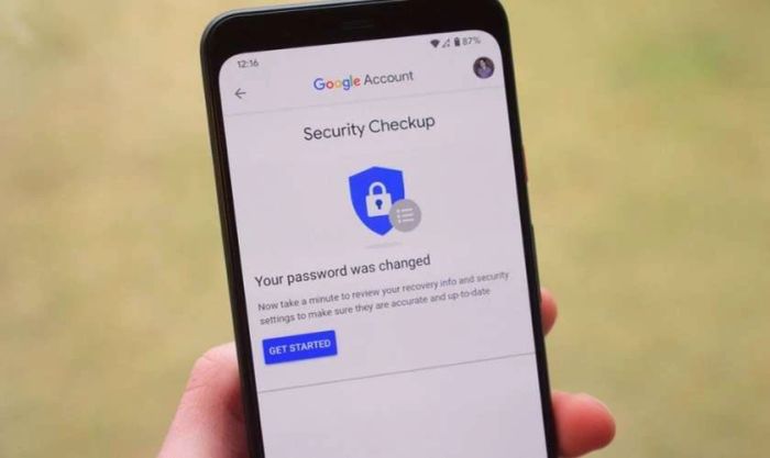 Lưu ý khi thay đổi mật khẩu Google