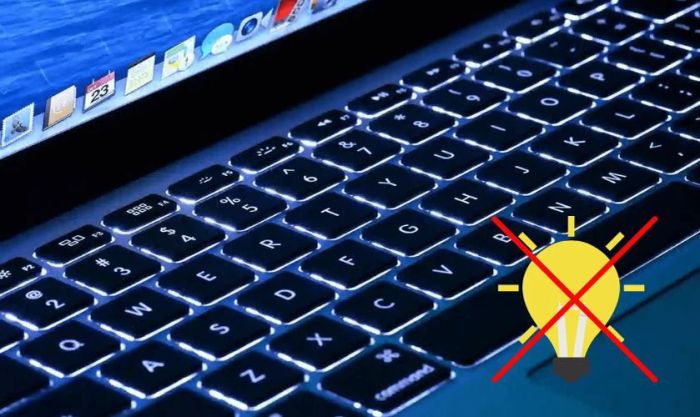 Tại sao đèn bàn phím MacBook không sáng, liệu có phải do thao tác sai không?
