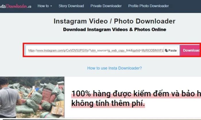 Sử dụng trang web bên thứ ba để tải ảnh về máy tính
