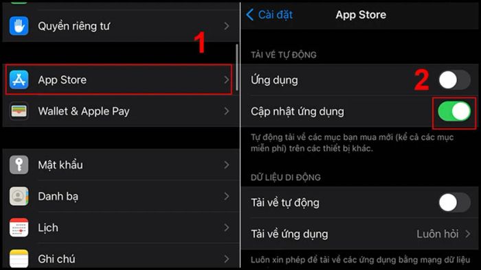 Tắt tính năng tự động cập nhật ứng dụng – cách làm cho iPhone chạy mượt mà hơn