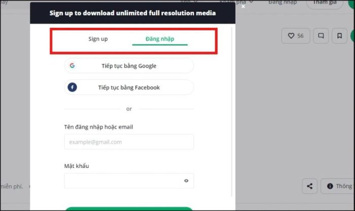 Tải ảnh từ các website trực tuyến