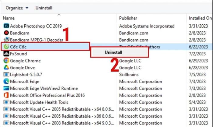 Hướng dẫn xóa ứng dụng đã ẩn trên máy tính Windows 10, 11