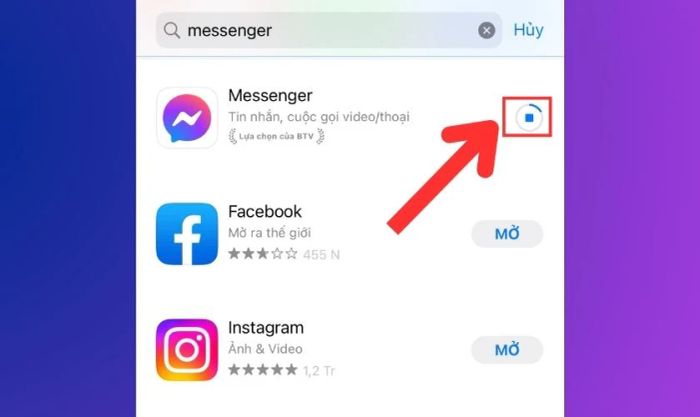 Tải xuống ứng dụng Messenger về điện thoại của bạn