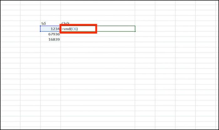 Chuyển số thành chữ trong Excel theo cú pháp trên.