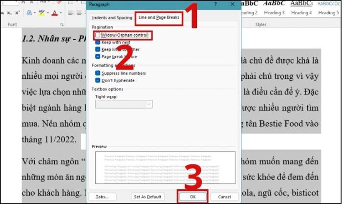hướng dẫn xóa khoảng trắng cuối trang trong word 
