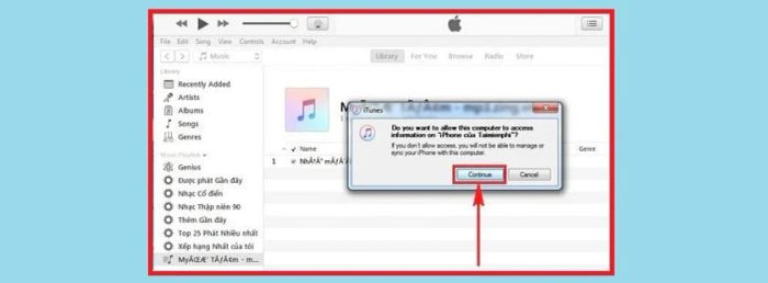 Kết nối iPhone với máy tính bằng iTunes