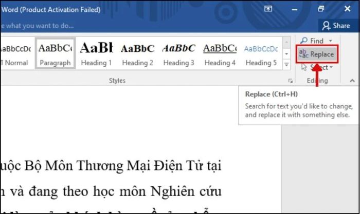 hướng dẫn loại bỏ khoảng trắng giữa các từ trong word