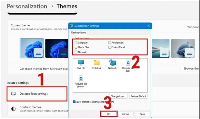 Chọn các ứng dụng cần ẩn và nhấn OK để hoàn tất.