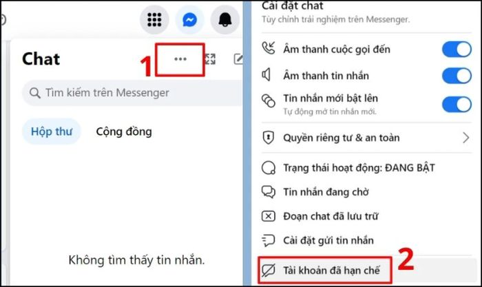 Nhấn vào dấu 3 chấm