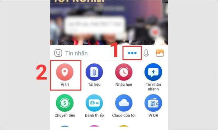 Hướng dẫn định vị qua Zalo trên điện thoại Android