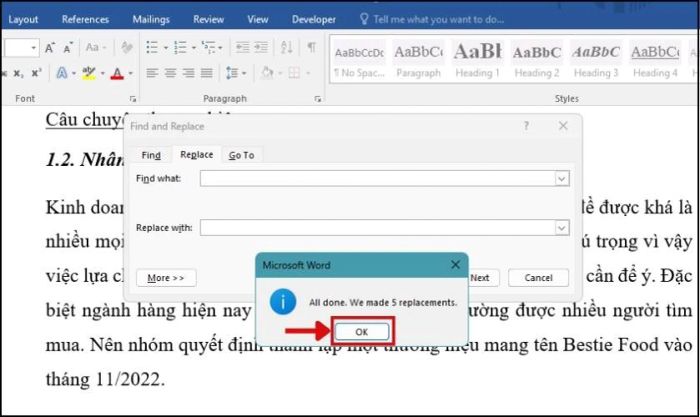 hoàn thành việc loại bỏ khoảng trắng giữa các từ 