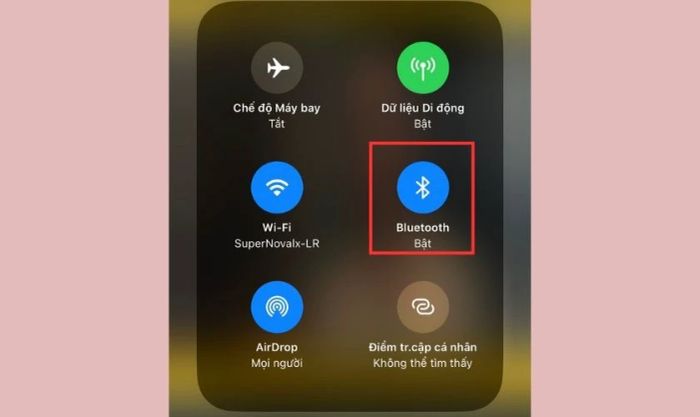Kích hoạt Bluetooth trên điện thoại để tìm kiếm tai nghe