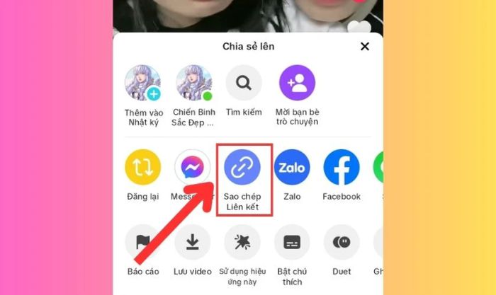 Sao chép liên kết video cần xóa logo trên TikTok
