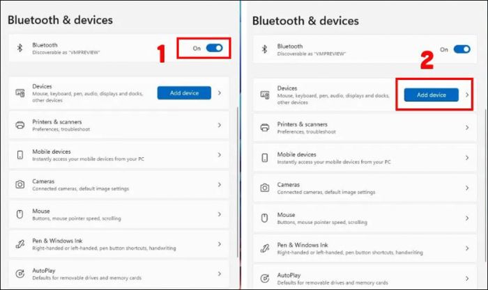 Hướng dẫn kết nối loa Bluetooth với máy tính bàn - Nhấp vào Add Devices để tiếp tục