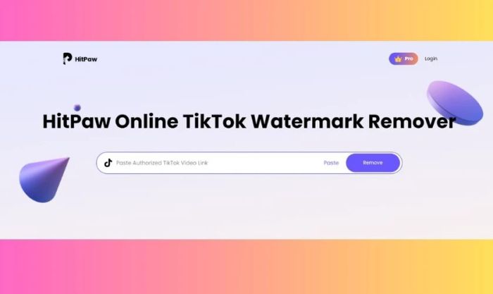 Trang web HitPaw xóa logo TikTok nhanh chóng trong chưa đầy 5 giây
