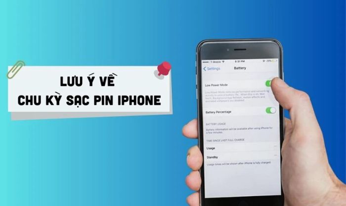 Những điều cần lưu ý về chu kỳ sạc pin iPhone