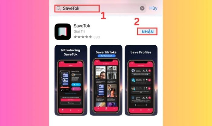 Tải ứng dụng SaveTok để xóa logo TikTok trên video