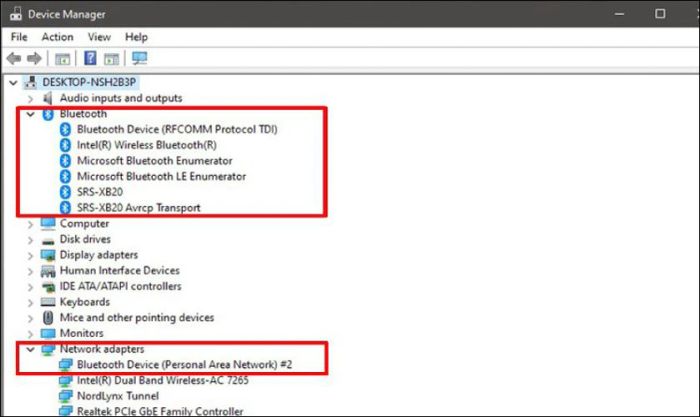 Kiểm tra trong Device Manager xem máy tính có hỗ trợ Bluetooth hay không