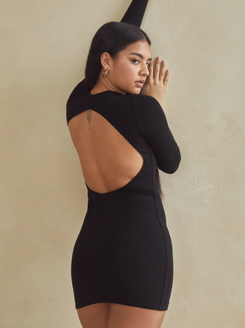 the view of the dress from behind