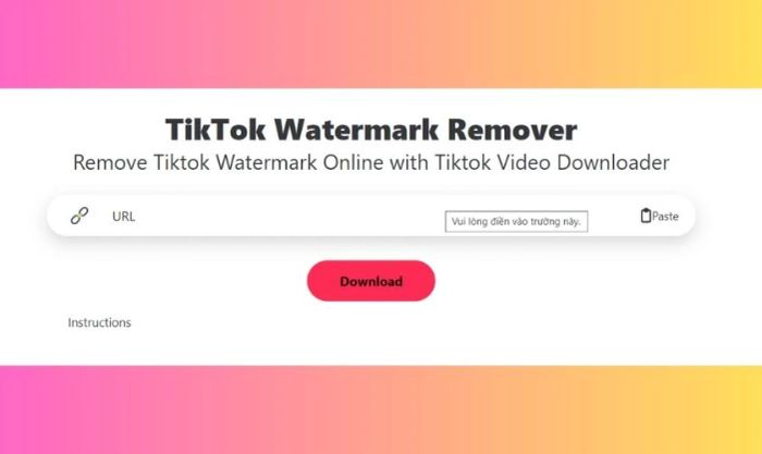 Trang web Wrtik xóa logo video TikTok chỉ trong 5 giây