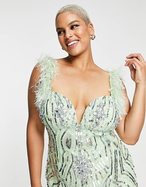 Close-up of the bodice details