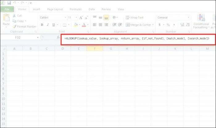 công thức hàm xlookup trong excel