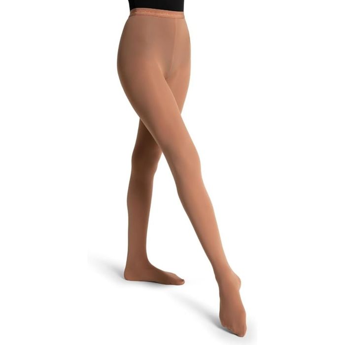 Model wearing the suntan tights