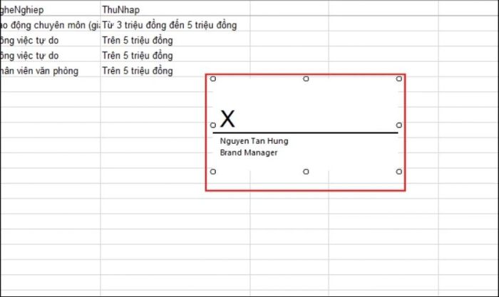 Hướng dẫn cách chèn chữ ký điện tử vào file Excel