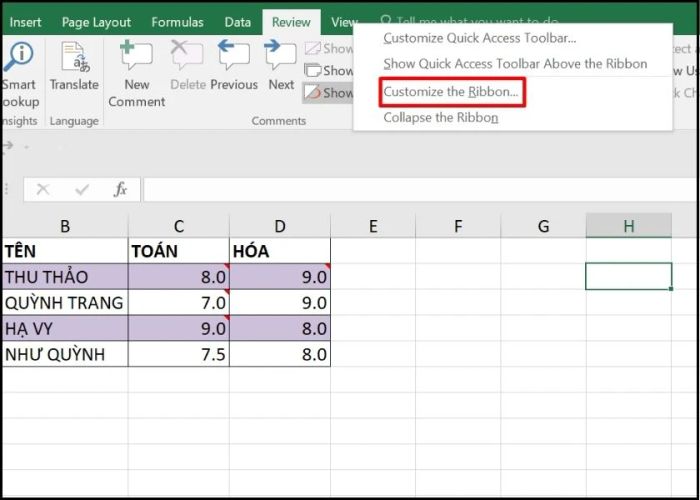 Cách tạo Macro trong Excel