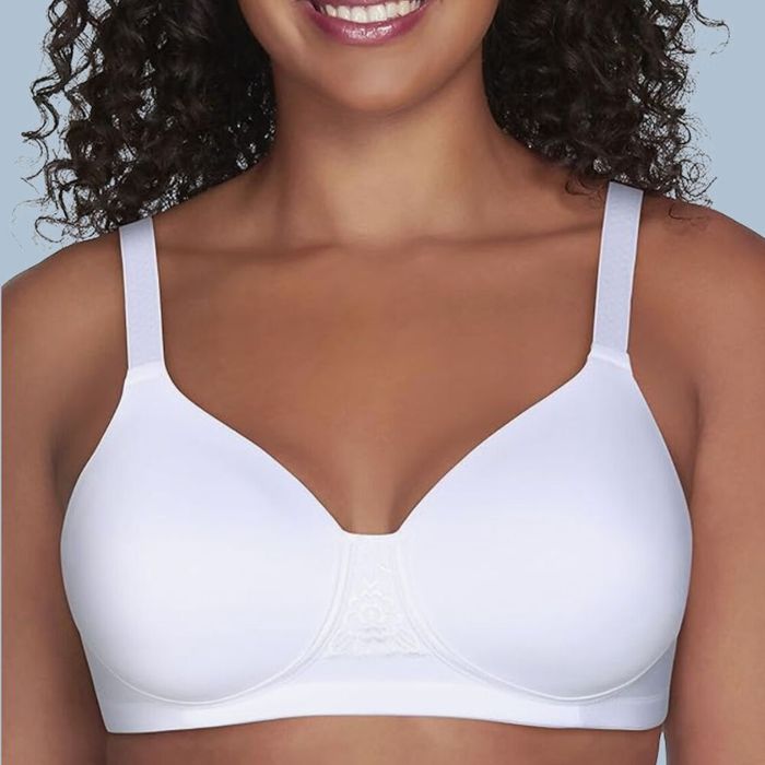 A model wearing the white bra