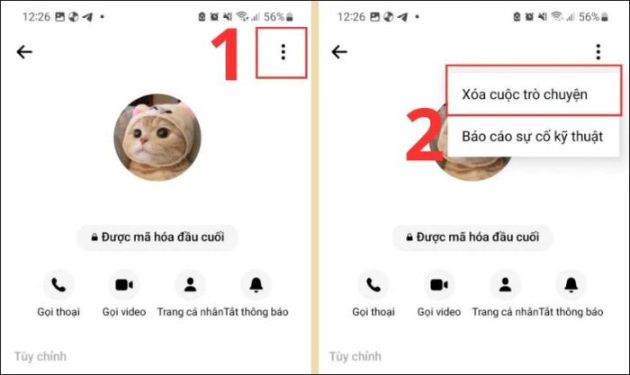 Hướng dẫn tắt cuộc trò chuyện bí mật trên Messenger bằng điện thoại Android