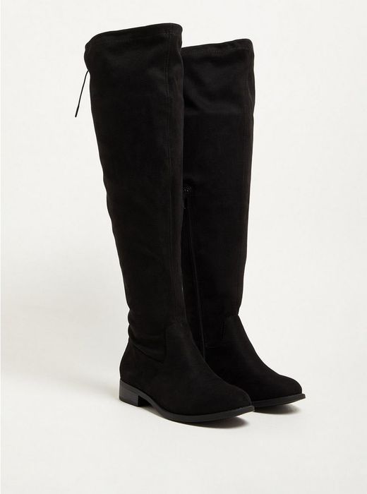 These black over-the-knee boots
