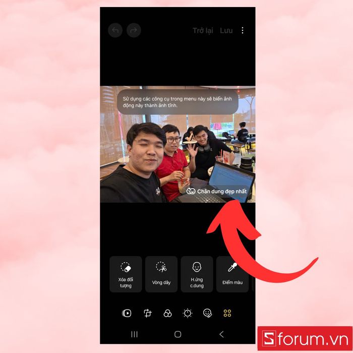 Một số lưu ý khi sử dụng tính năng Best Face trên Galaxy S25 Series.