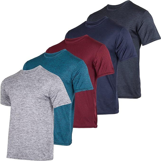 A variety of tees available in an assortment of colors and styles.