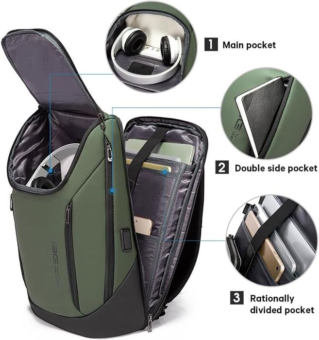 The green backpack