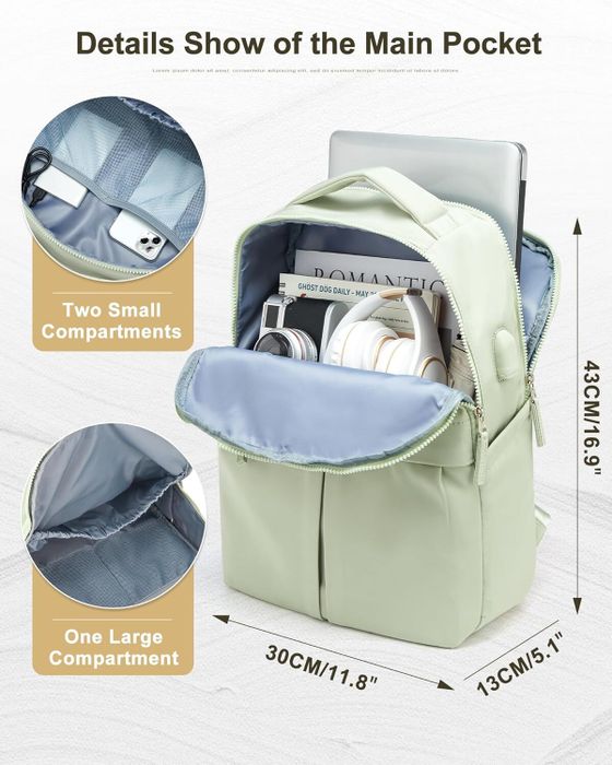 The green backpack