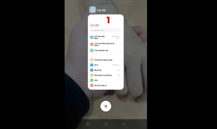Mở ứng dụng Cài đặt trên điện thoại Xiaomi của bạn