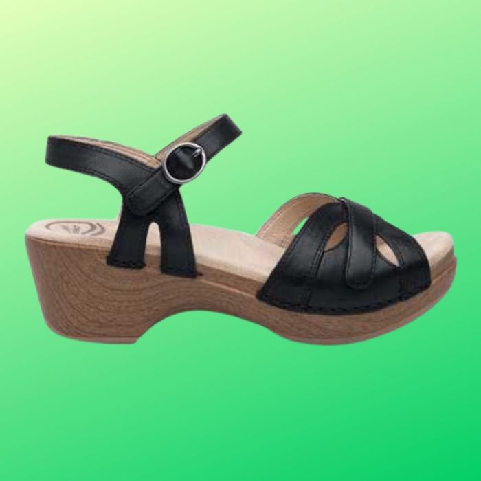 The black sandal
