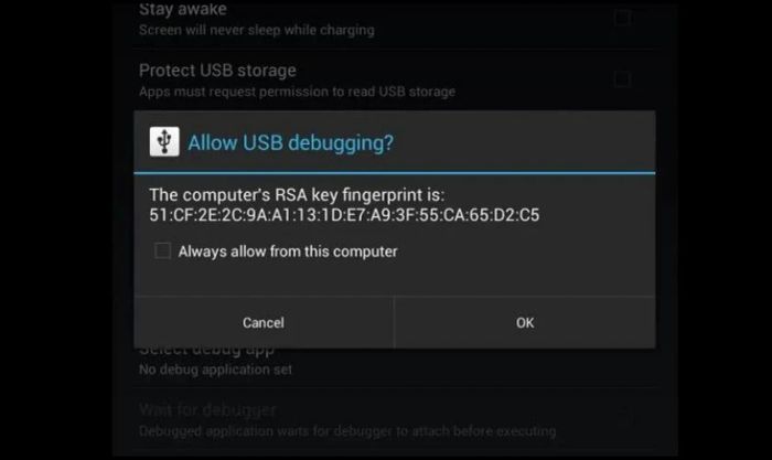 Việc bật USB Debugging giúp bạn dễ dàng quản lý và khắc phục các sự cố liên quan đến kết nối USB.